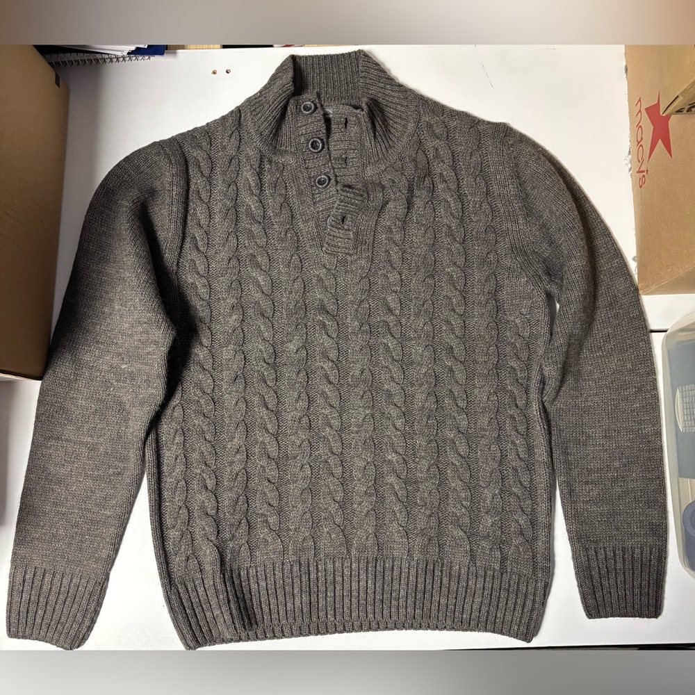 Lorenzo Magni wool blend pullover sweater made in Italy size medium